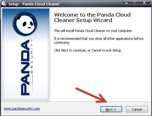 Panda Cloud Cleaner - Welcome