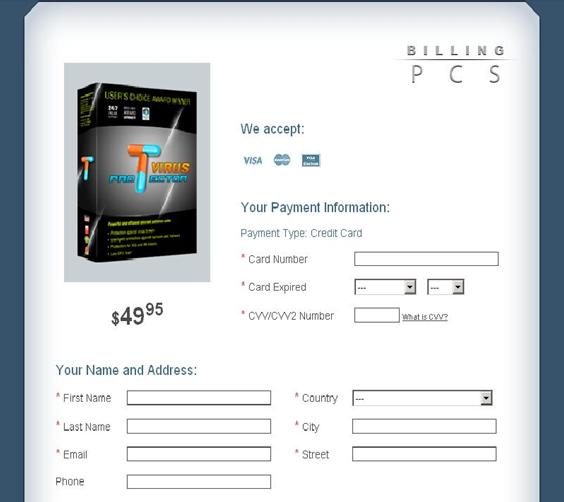 Pagina de compra del APcDefender