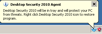 Mensaje mostrado por DesktopSecurity2010