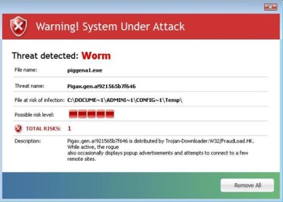  Computer Virus Alerts on Another Infection Message Warning Users Of Malware In The Computer
