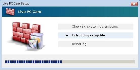 Installation process of LivePcCare