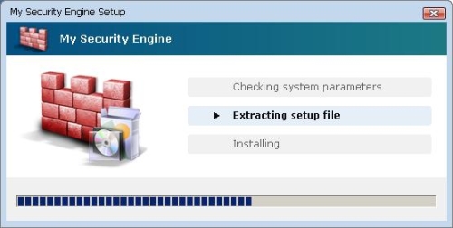 Installation process of MySecurityEngine