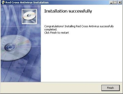 Installation window of RedCrossAntivirus