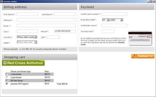 Website to purchase RedCrossAntivirus