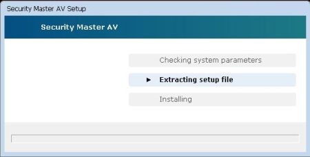 Ventana de instalación de SecurityMasterAV