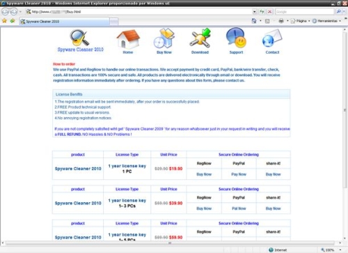 Website to purchase SpywareCleaner2010