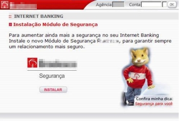 Interface of the fake program