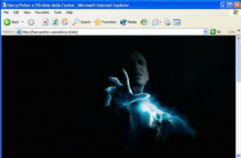 Imagen de la pagina web original de la película