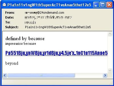 Spam sent by Spammer.APG