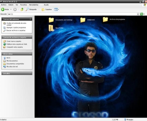 Windows Explorer wallpaper established by Agoner.A