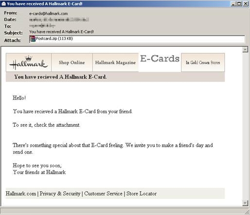 Email containing P2PShared.AV