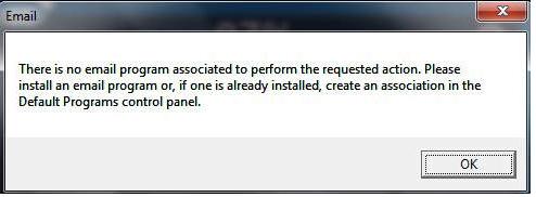 Error default mail Error default mail
