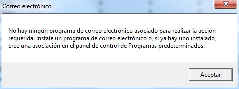 Error correo Error correo