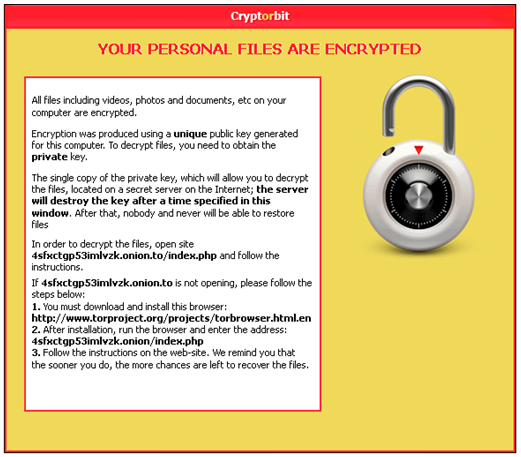 Cryptorbit warning Cryptorbit warning