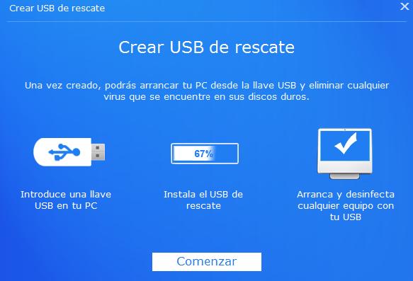 Crear USB rescate 2014