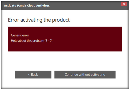 Error 8-0 Error 8-0
