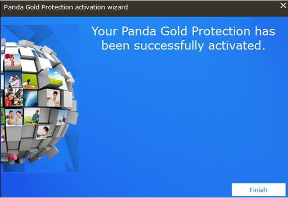 Panda Gold Protection Activation finished Panda Gold Protection Activation finished