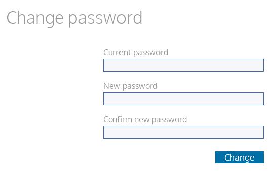 Change password Change password