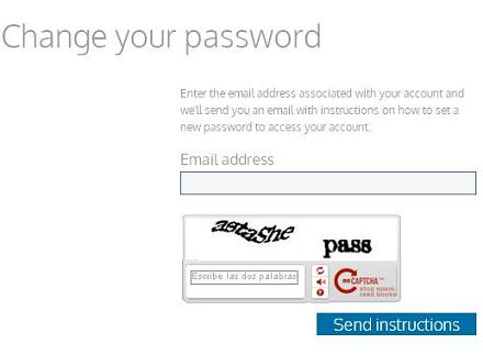 Change password Change password