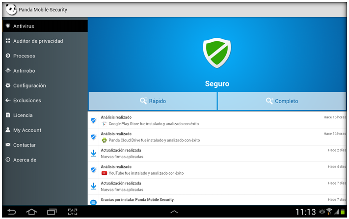 Análisis Panda Mobile Security Análisis Panda Mobile Security
