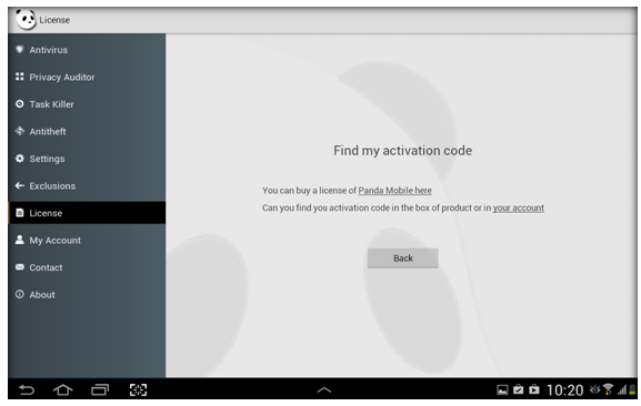 Extend license with activation code Extend license with activation code
