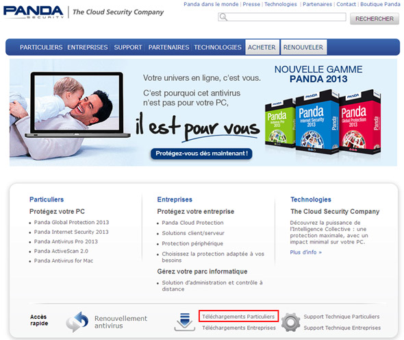 Téléchargement antivirus