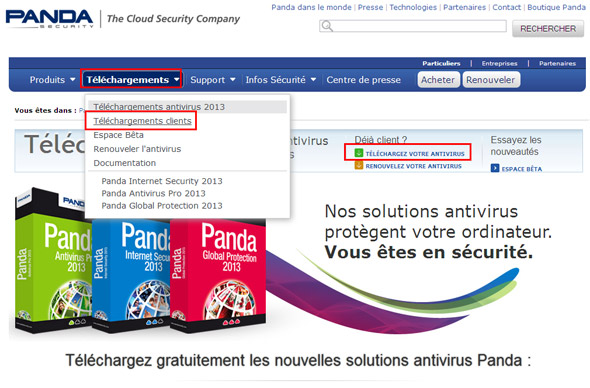 Téléchargement antivirus