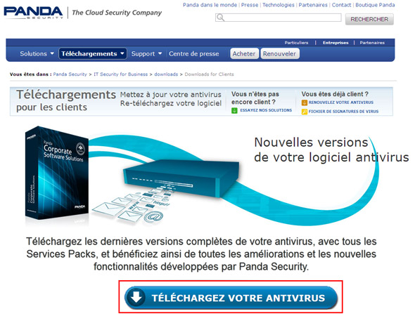 Téléchargement antivirus