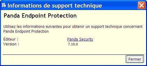 Version de Panda EndPoint Protection