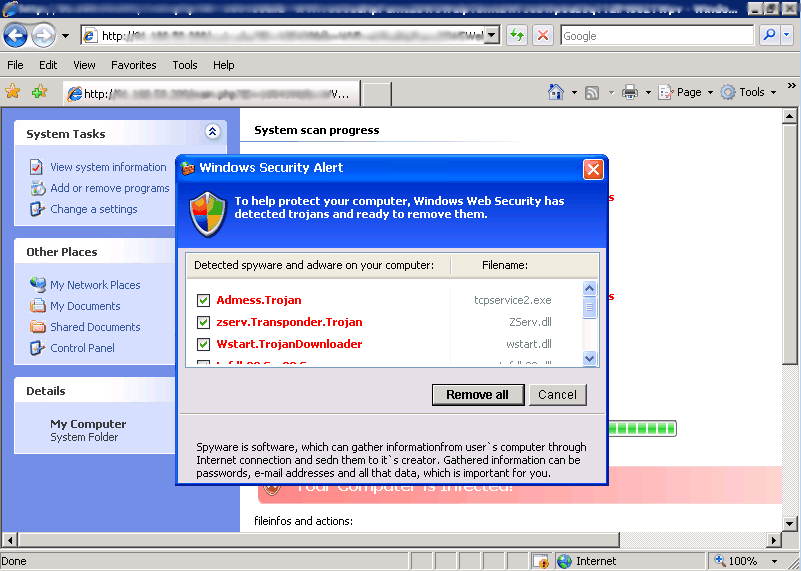 Rogueware spread by US GOV website