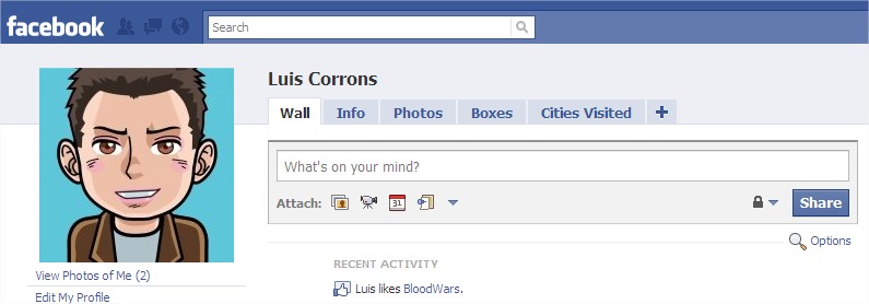 Bloodwars Facebook  Luis Corrons