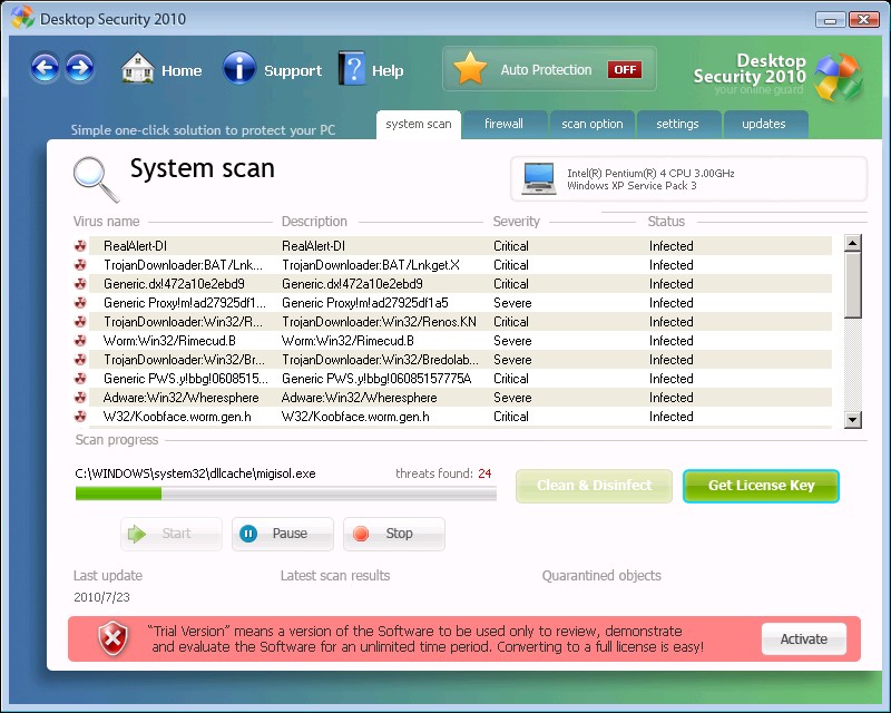 Desktop Security 2010 Rogueware