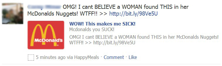 Facebook HappyMeals Clickjacking Attack Facebook HappyMeals Clickjacking Attack