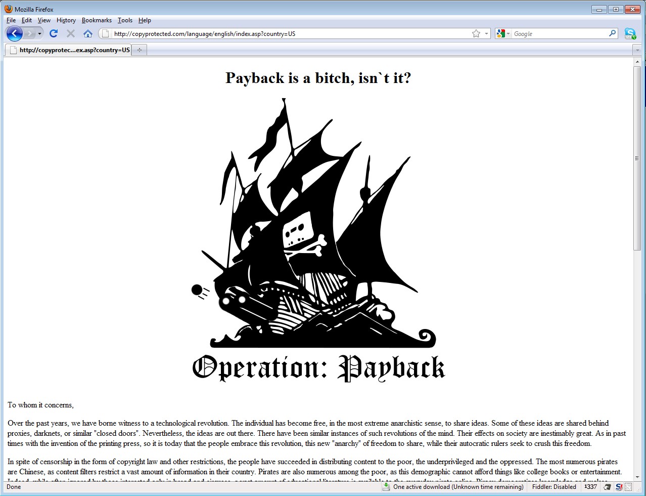 SQL Injection on Copyprotected.com SQL Injection on Copyprotected.com