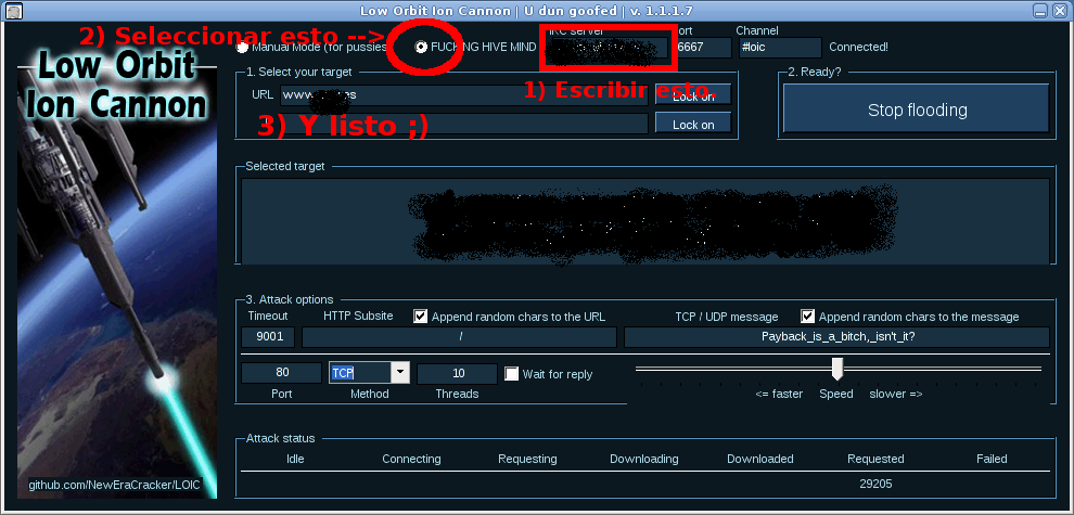LOIC Spanish Instructions LOIC Spanish Instructions