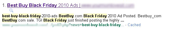 Best Buy/Black Friday Malicious Search Result Best Buy/Black Friday Malicious Search Result