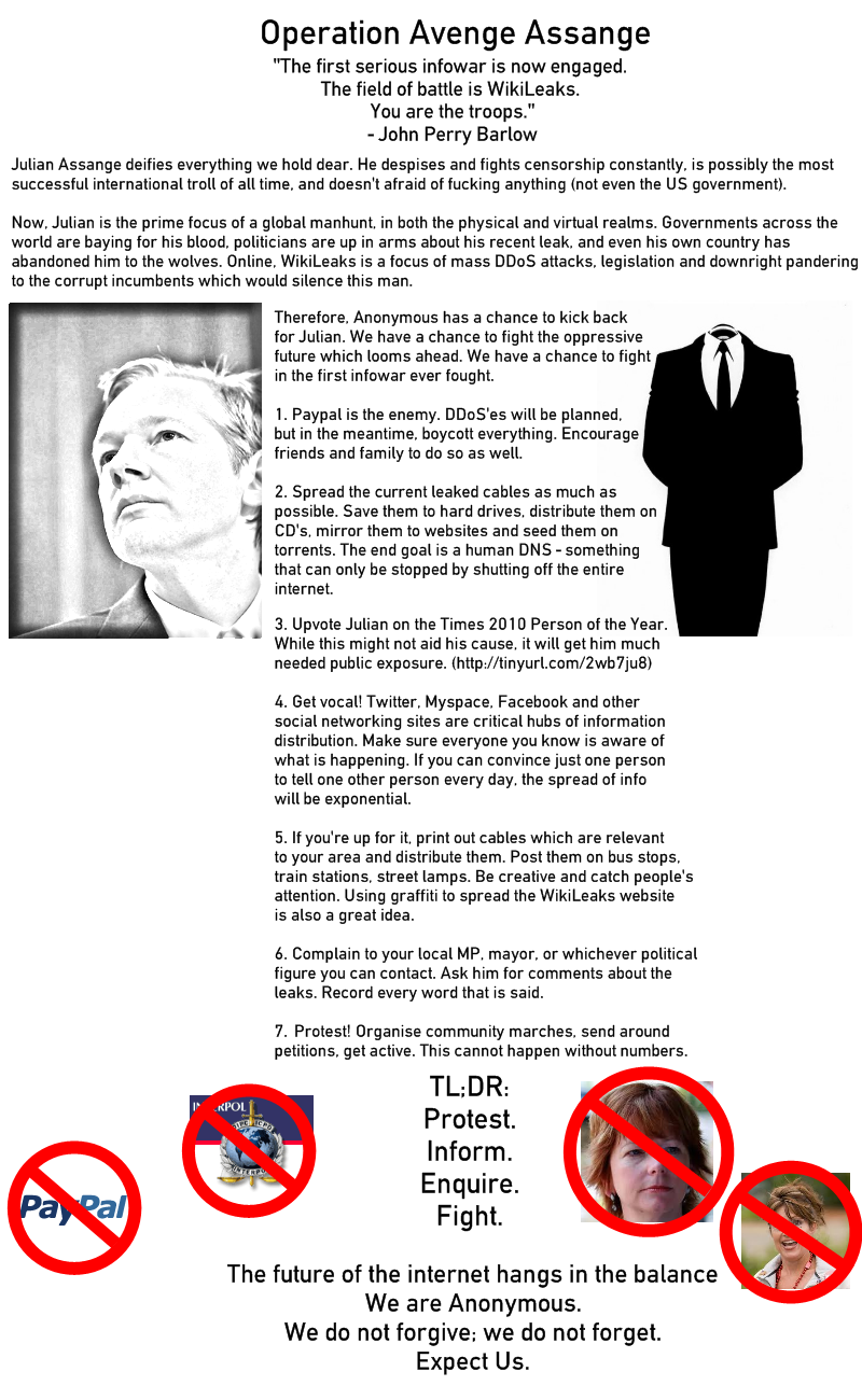 Operation Avenge Assange Operation Avenge Assange (click for full size)