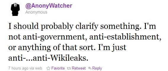Anti-Anti WikiLeaks