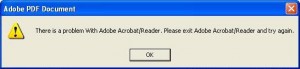 Adobe Reader Error