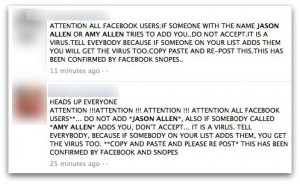 Facebook hoax