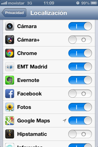 Disable the GPS to your Mobile Phone Camera