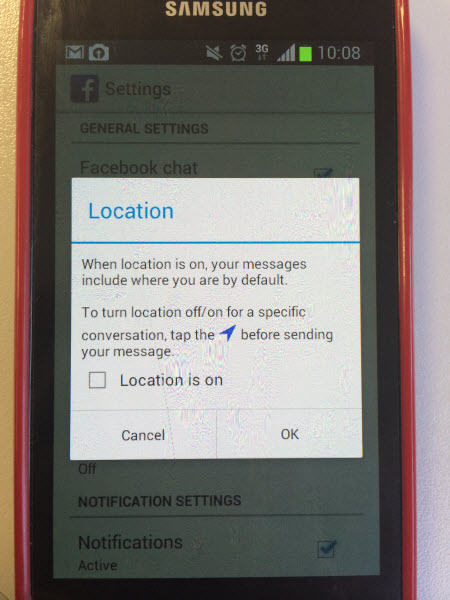 Facebook Messenger Location