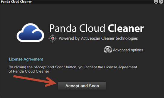 Panda Cloud Cleaner - Accept