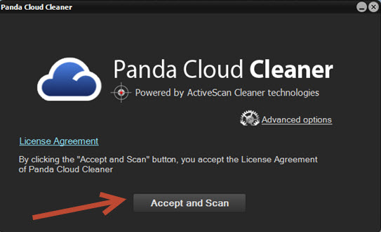 Panda Cloud Cleaner - Start