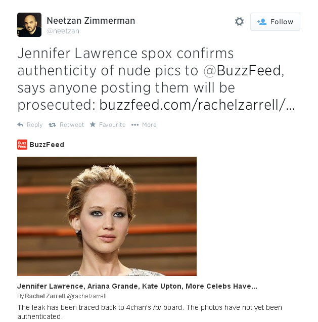 jennifer lawrence spokeman