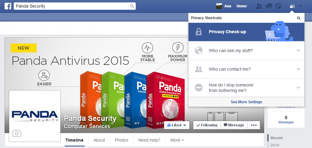 facebook privacy check - up