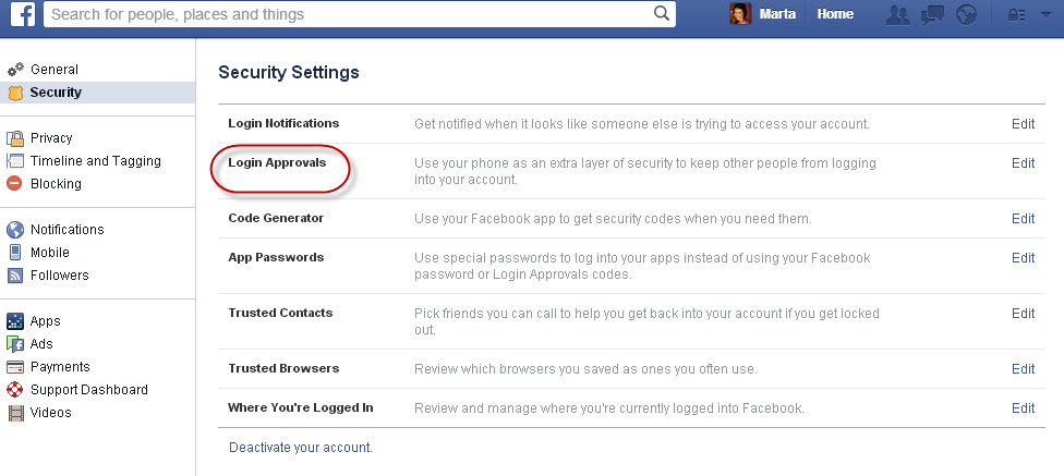 Fb security check