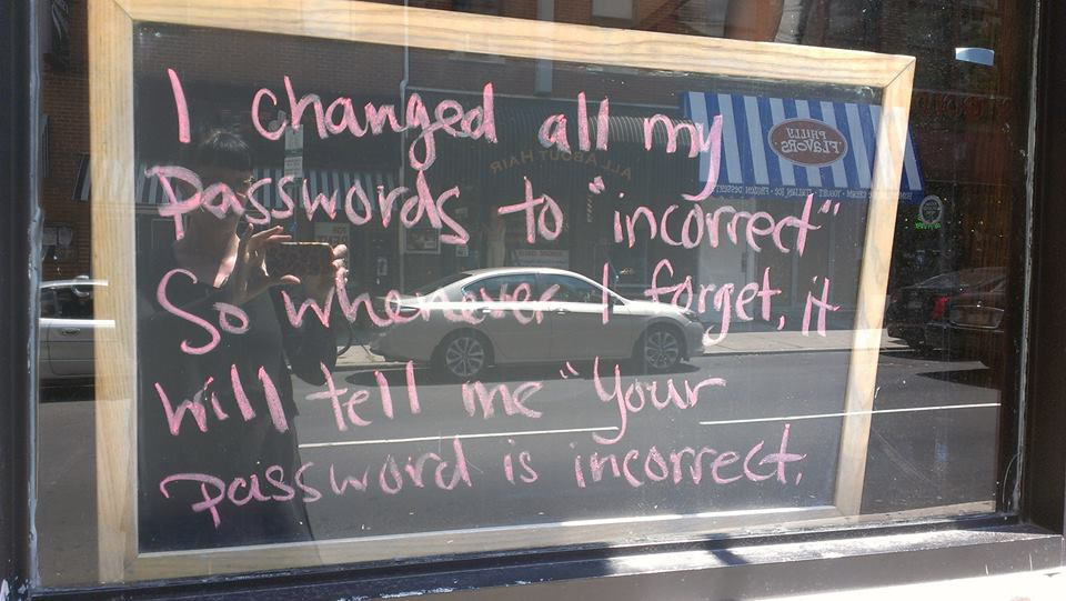 change passwords