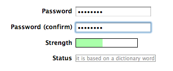 password strength