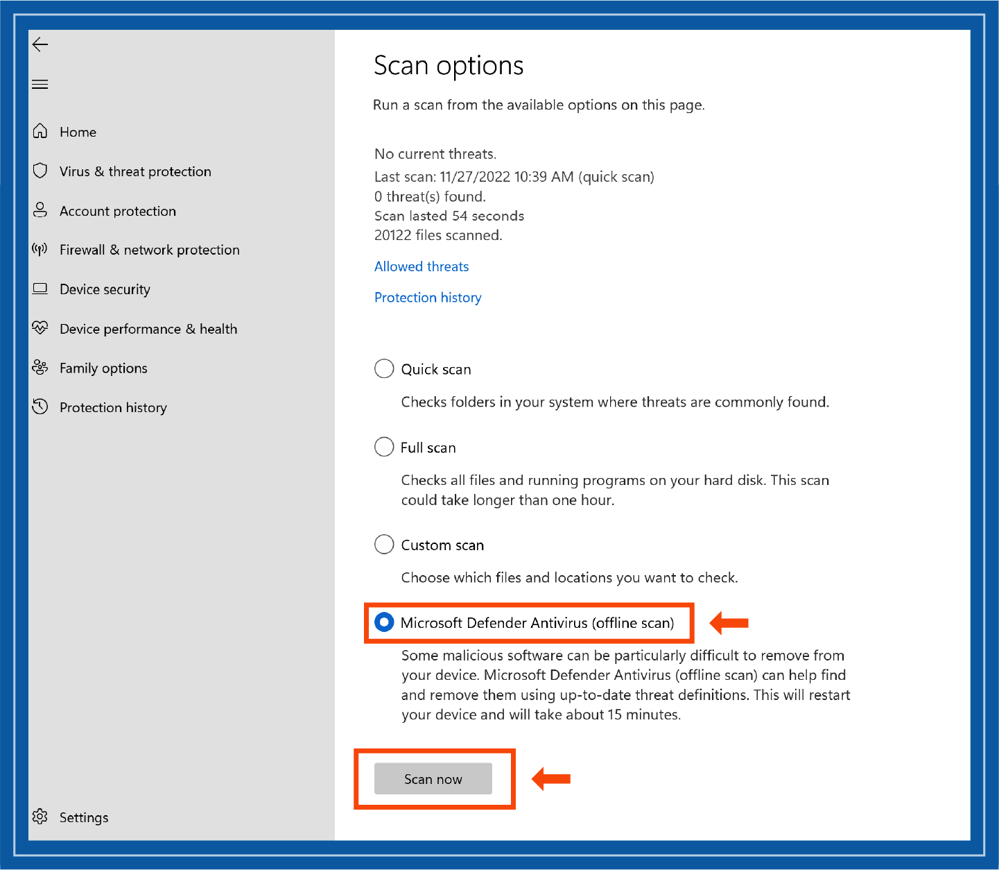 Krok 4 odstranění viru z Windows
